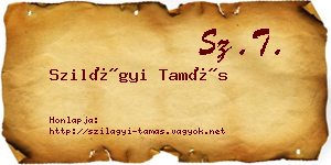 Szilágyi Tamás névjegykártya