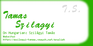 tamas szilagyi business card